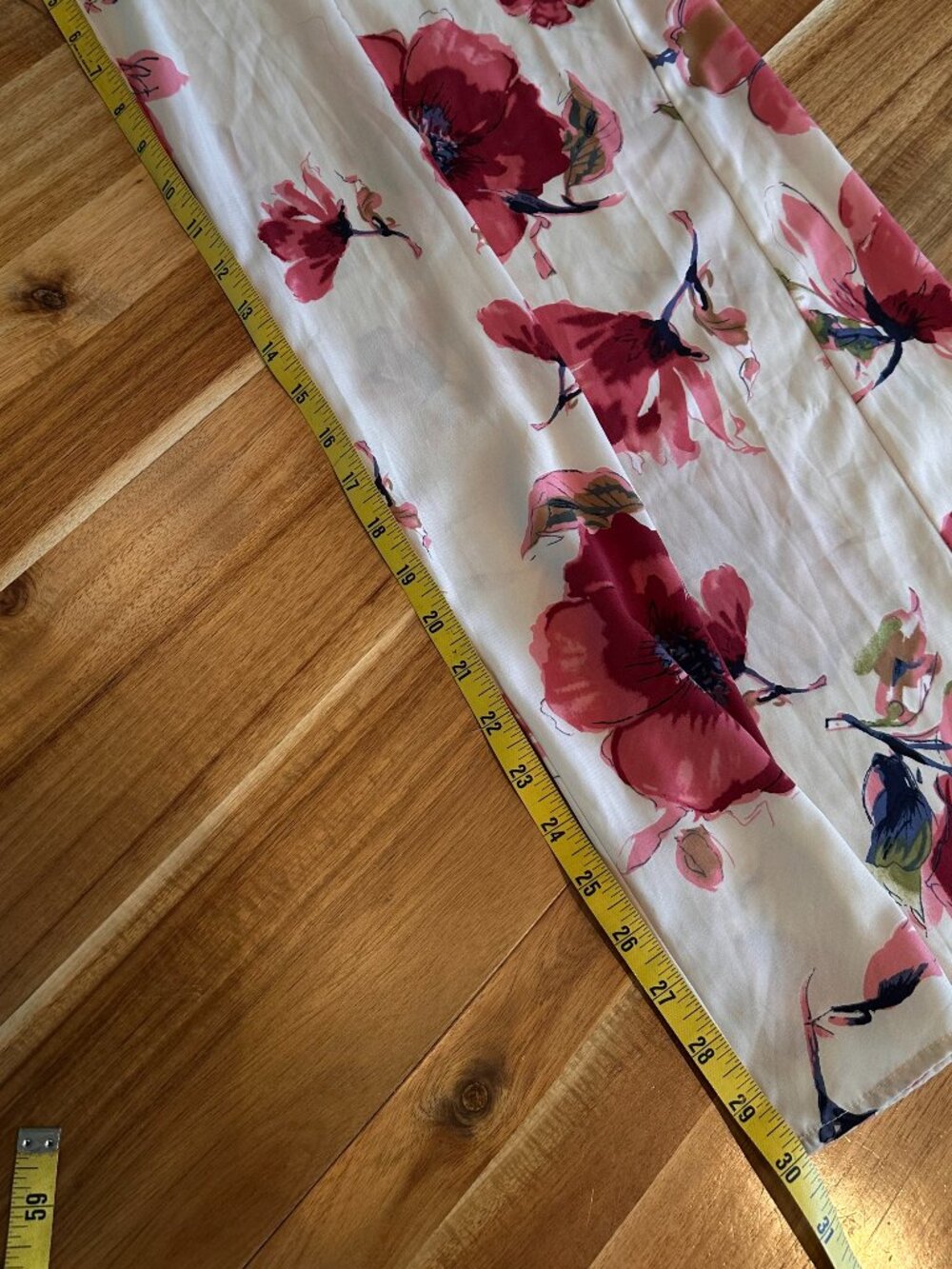 Peach Love California BoHo Floral Wide-Leg Jumpsuit | small | B-1843 - Picture 13 of 16
